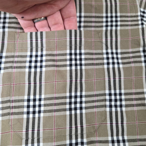 90s Vintage Pendleton Canterbury Cloth Tan Black Plaid Button Up Flannel Size XL - Picture 3 of 5